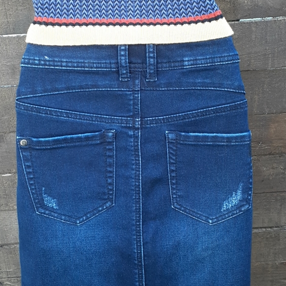 BECXB Jean Skirt Size 6 Maxi - Picture 6 of 7
